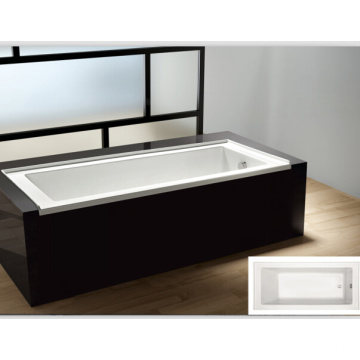 Cupc Tiling Flange Drop-in Embed Acrylic Bathtub American Style